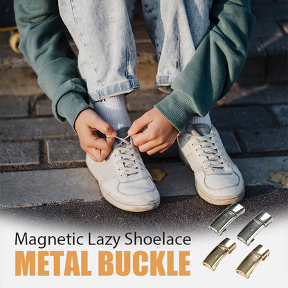 🔥2024 New Arrivals💝Magnetic Lazy Shoelace Metal Buckle