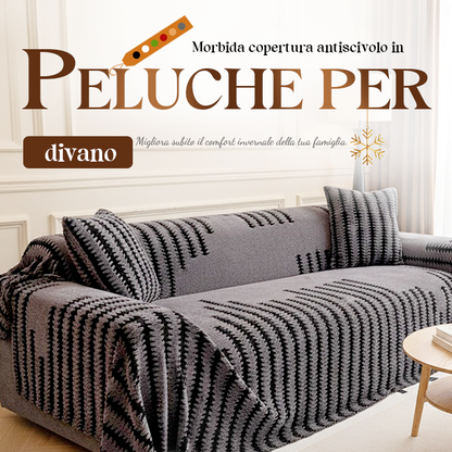 🛋️✨ Copridivano in Peluche Morbido & Antiscivolo – 9 Colori, 5 Misure (180x130cm a 180x420cm) – Protezione Elegante per Divano 1-4+ Persone 🏠💕
