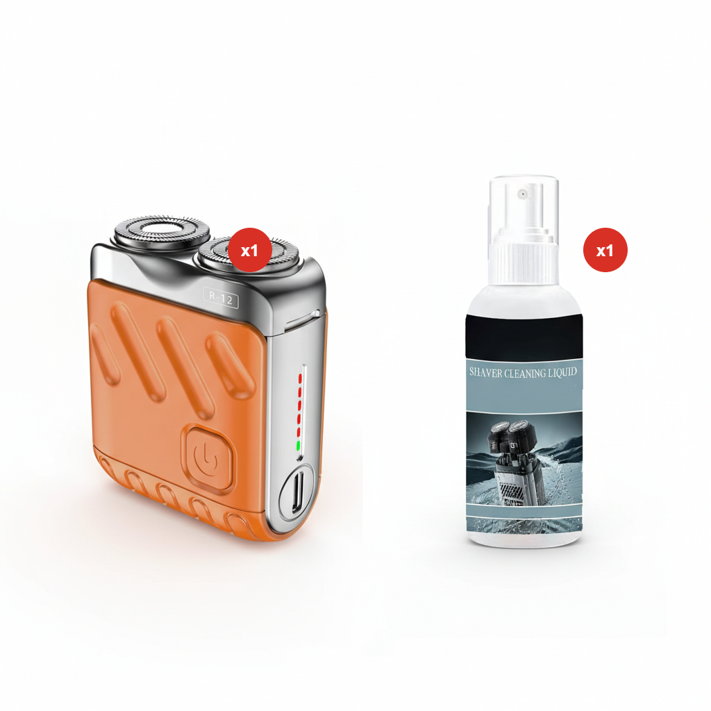 🔥 OFFERTA SPECIALE NATALE: ACQUISTA 3, OTTIENI 1 GRATIS! 🪒 Rasoio Elettrico Rotativo Portatile a Doppio Anello – Impermeabile, Ricaricabile & Perfetto per Viaggi e Uso Quotidiano ⚡📦