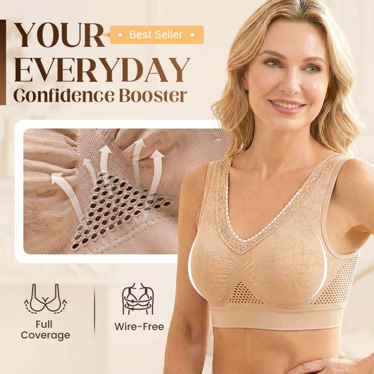 【✨1 + 1 gratis - 2 pezzi】Reggiseno a balconcino senza cuciture con sostegno elevato per donne