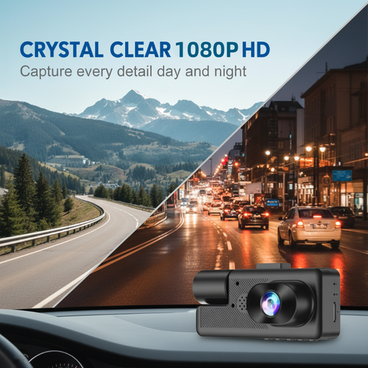 Dash Cam 1080P a 3 Canali con Wi-Fi