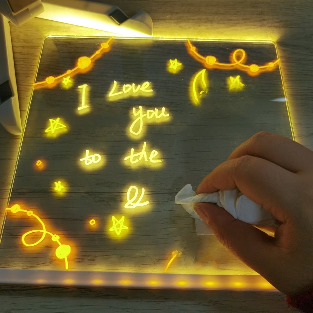 ⏳ULTIMO GIORNO SCONTO 56%!! 🎨 Lavagna LED Luminosa 🎁 Acquista 1 e Ricevi 7 Pennarelli Colorati in Omaggio