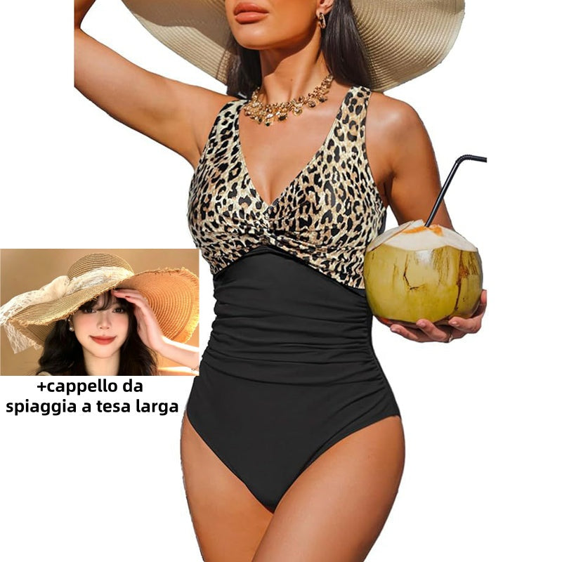 Costume da Bagno Intero Donna Modellante Effetto Pancia Piatta