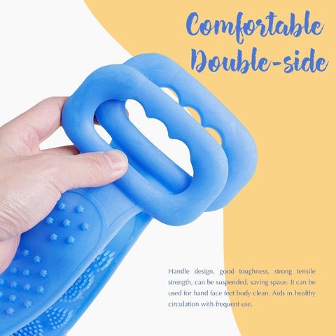 🧼Spazzola Esfoliante in Silicone per la Schiena, Doppio Lato con Setole Morbide in Silicone