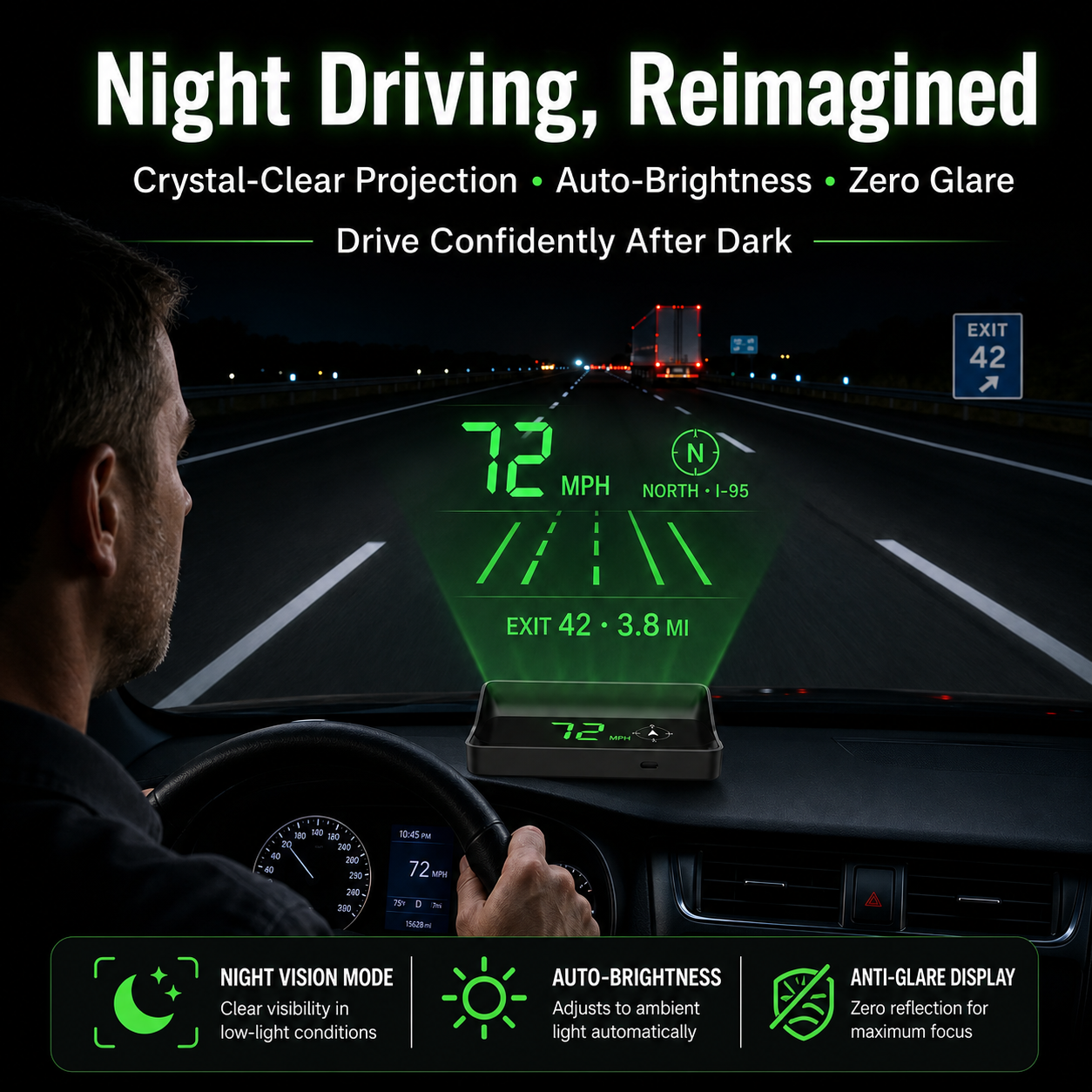 Head-Up Display (HUD) – Tachimetro GPS per Auto