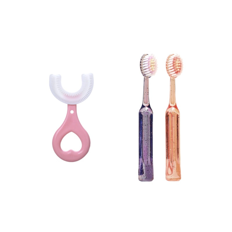 🦷Spazzolino da denti a forma di U per bambini tutto tondo🎁