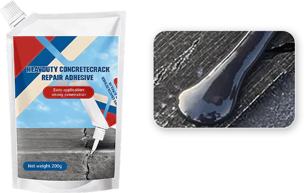 📢📢50% SCONTO!! ⏰Formula Rinforzata Stucco Riparatore per Crepe nel Cemento, Adesivo Impermeabile ad Alta Resistenza per Crepe su Vialetti, Terrazze e Muri
