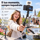 📱 Selfie stick intelligente da 180 cm con riconoscimento automatico del volto – Filma e scatta foto con più libertà