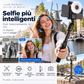 📱 Selfie stick intelligente da 180 cm con riconoscimento automatico del volto – Filma e scatta foto con più libertà