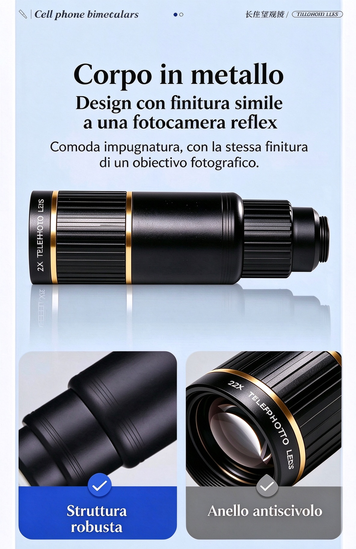 🔭✨ Telescopio monoculare per smartphone – Dì Addio alle foto sfocate di oggetti lontani! 🚫 18/32/64X HD, clip universale, ideale concerti e birdwatching 📱