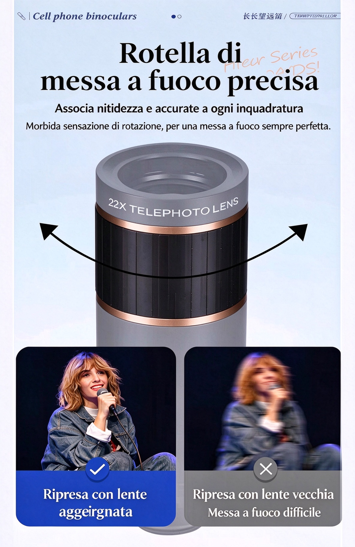 🔭✨ Telescopio monoculare per smartphone – Dì Addio alle foto sfocate di oggetti lontani! 🚫 18/32/64X HD, clip universale, ideale concerti e birdwatching 📱