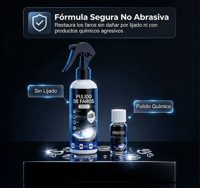 ⏰ Offerta Limitata 50% DI SCONTO! 🚗 Kit Professionale per il Restauro dei Fari Auto – Recupera Lucentezza e Chiarezza Facilmente ✨🔧