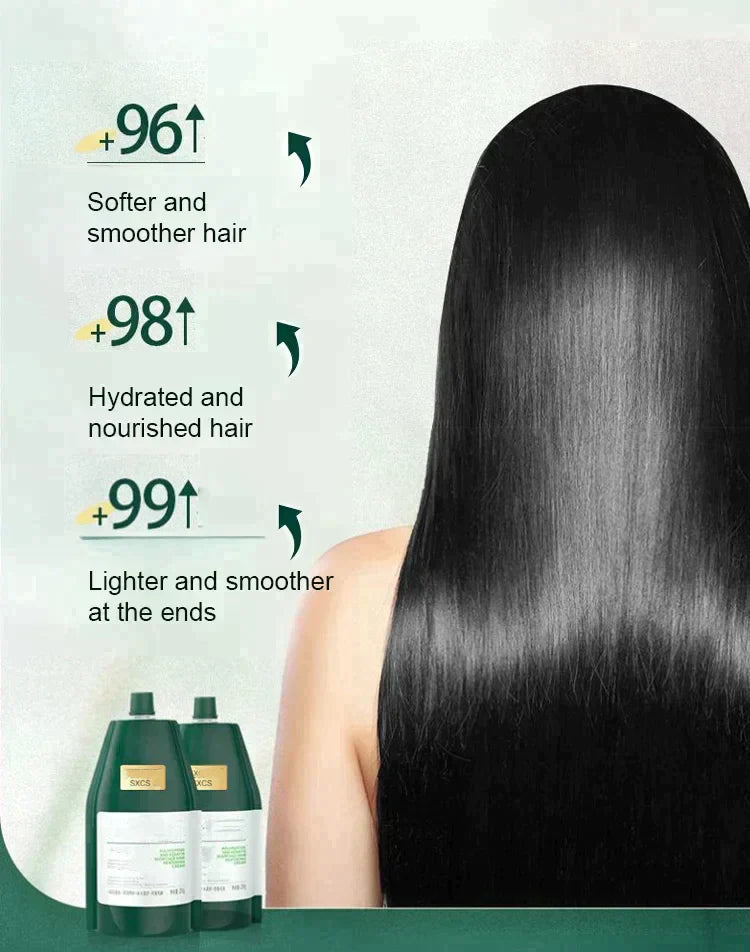 Crema idratante e lisciante alla cheratina polipeptidica per riparare i danni dei capelli