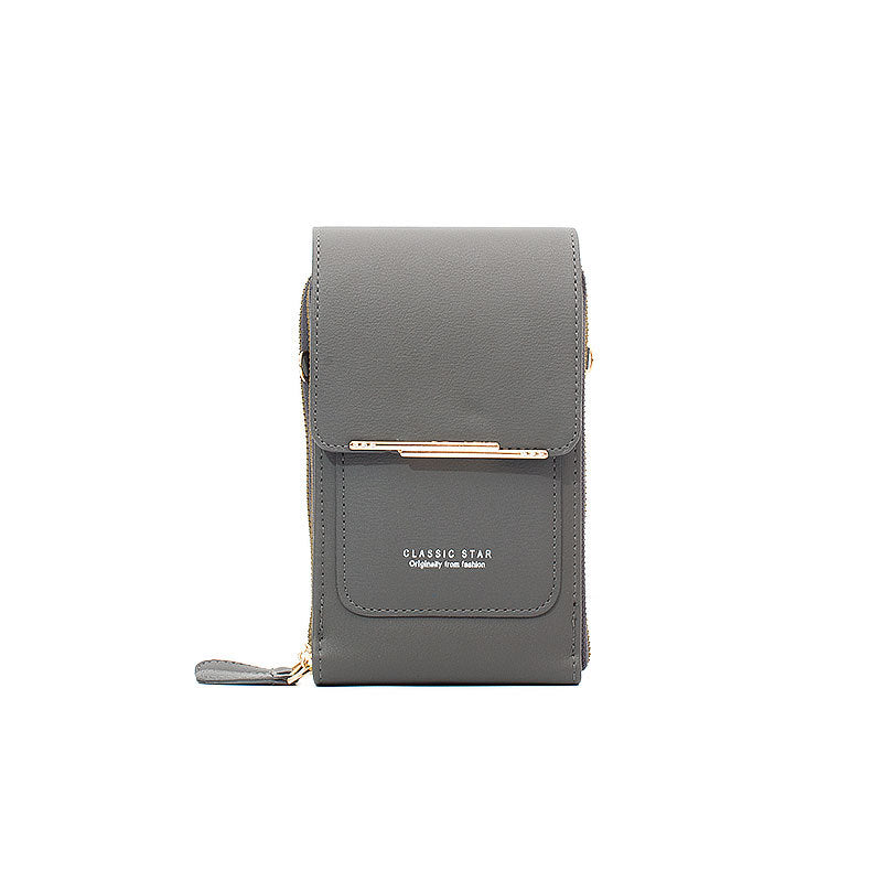 Borsa da donna in pelle con touch screen