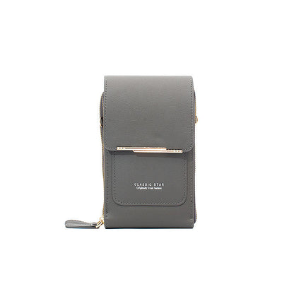 Borsa da donna in pelle con touch screen