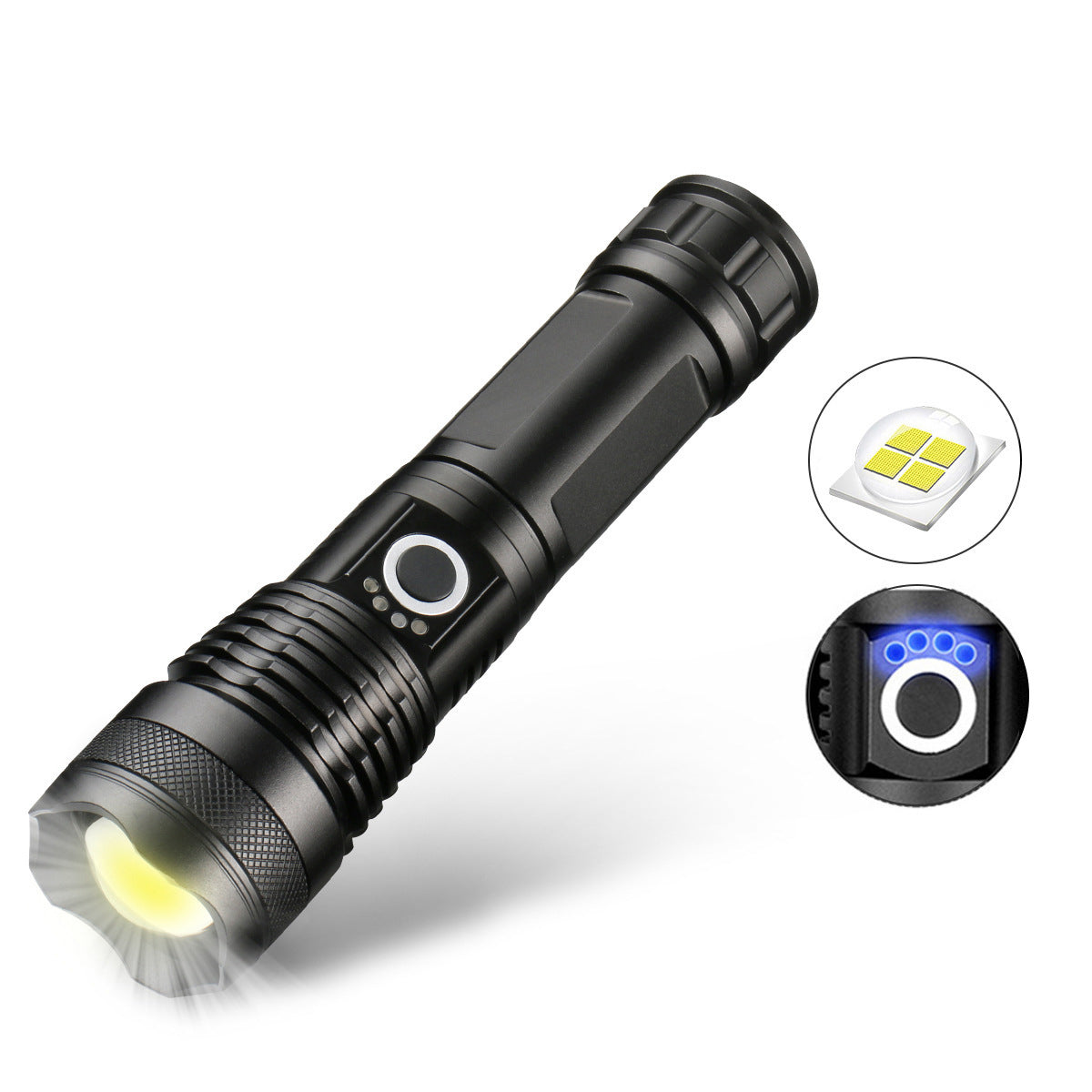 Torcia laser tattica ricaricabile a LED 90000 lumen ad alta intensità