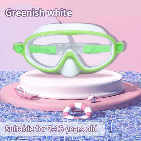 🔥OFFERTA LIMITATA: 50% DI SCONTO!!🏆Il numero 1 nelle vendite🏊‍♀️Occhialini da nuoto per bambini con montatura larga, impermeabili e antiappannamento in HD
