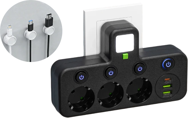 🔌 50% DI SCONTO!🔥Presa multipla intelligente con porte USB