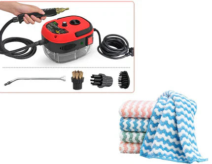 ⏰⏰Pulitore a Vapore Portatile ad Alta Temperatura 2500W con Pressione