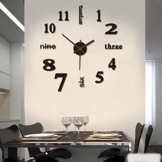 🔥🔥 3D Wall Decal Decorative Clock