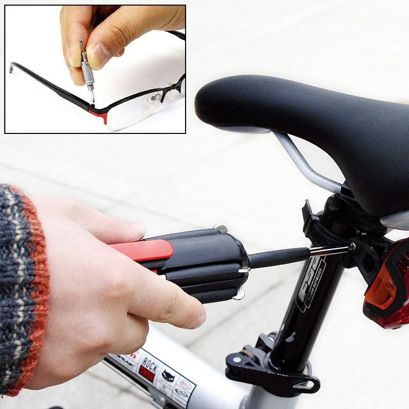 Cacciavite 8 in 1 con torcia a LED