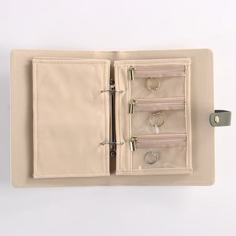 Elegante borsa portagioielli portatile a scacchi