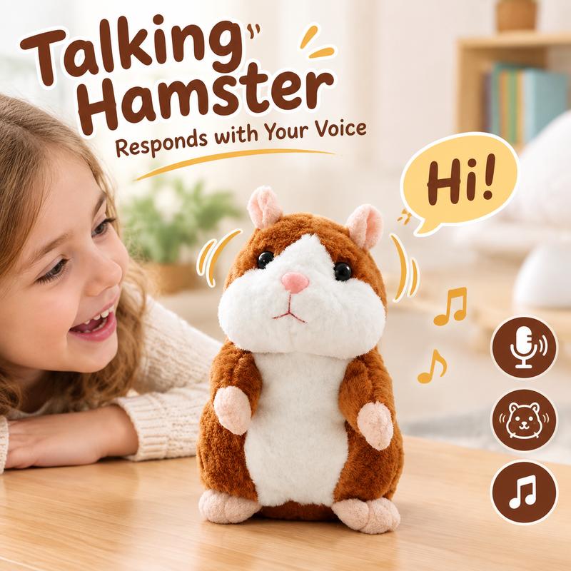 🐹 Ultimo giorno al prezzo speciale di €23.99! ✨Criceto parlante di peluche – ripete tutto ciò che dici, scuote automaticamente la testa e diverte bambini e adulti.🎁