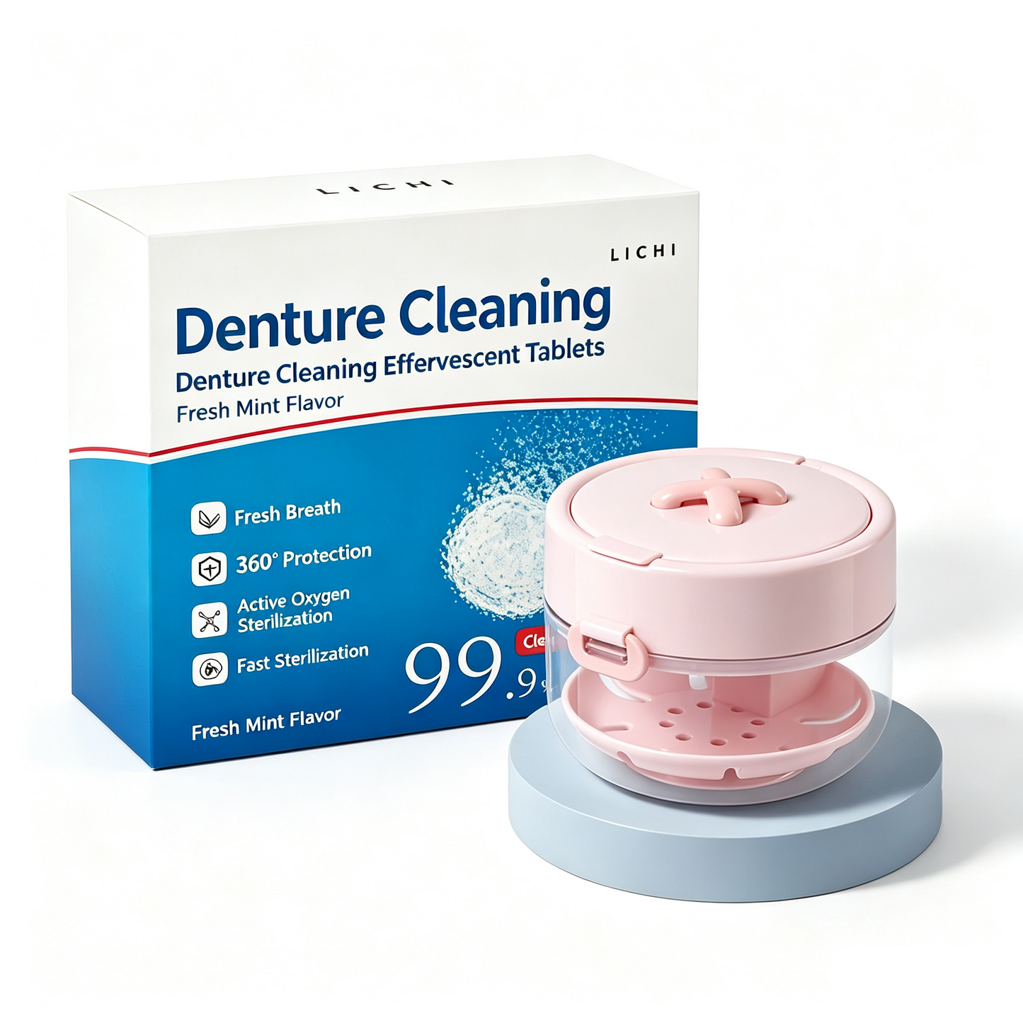 Custodia All-in-One per Apparecchio Dentale – Pulisce, Conserva e Organizza – Bagno, Specchio e Spazzola Inclusi. Chiusura Ermetica, Design Compatto.
