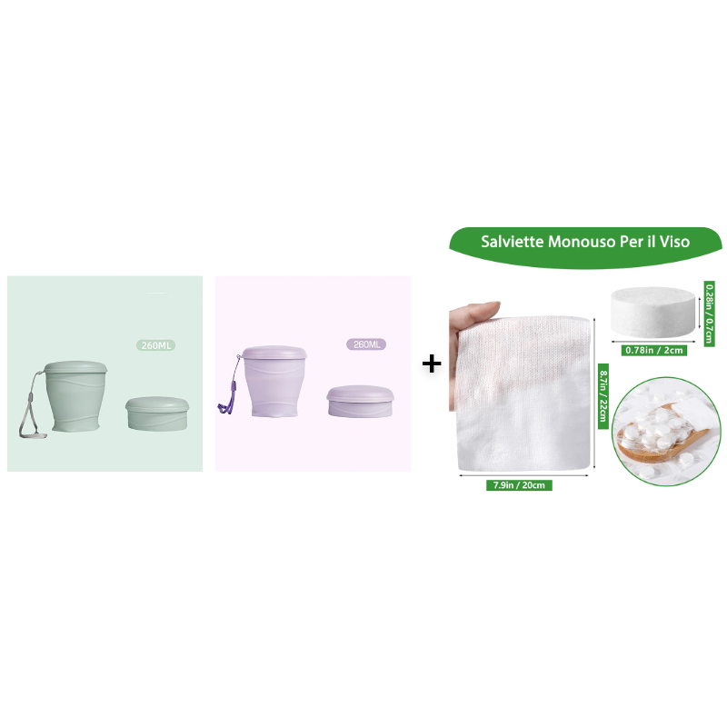 🔥Tazza da viaggio pieghevole in silicone con coperchio