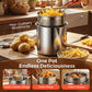 🔥ULTIMO GIORNO SALDI 63% OFF🎁Friggitrice Multifunzionale in Acciaio Inox 304