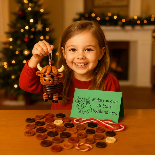 Kit di Decorazioni Animali con Bottoni Fai-da-Te