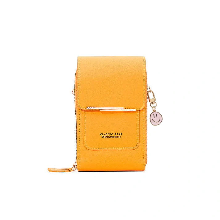 Borsa da donna in pelle con touch screen