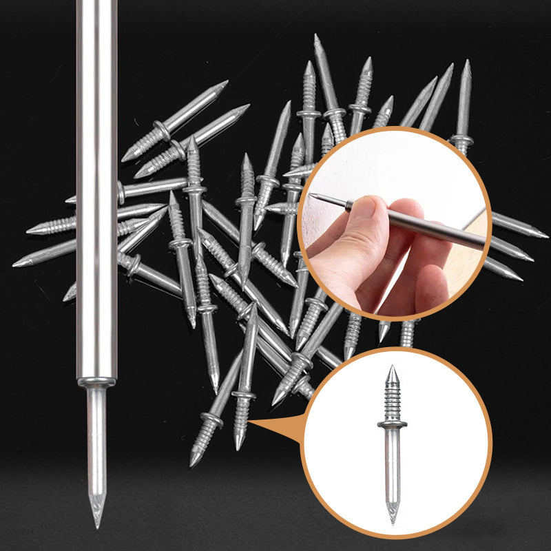 📢📢50% di sconto! Chiodi a Doppia Testa per Battiscopa – Zincati, Anti-Ruggine & Senza Tracce Visibili! 🔨🧱