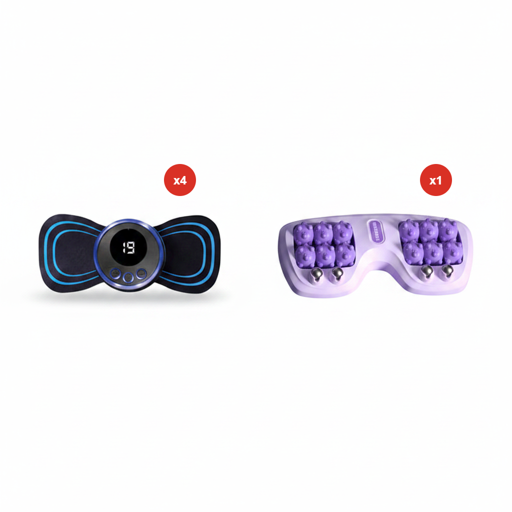 🔥 COMPRA 1, OTTIENI 1 GRATIS! 🔥Massaggiatore Portatile con 8 Modalità e Schermo LCD - Mini Stimolatore Muscolare per il Sollievo dal Dolore