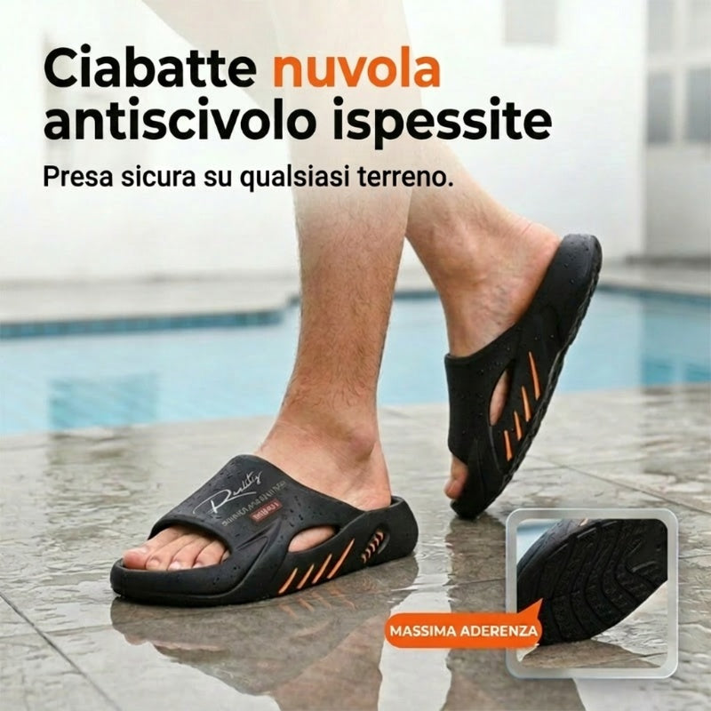 🔥Grande offerta 2026: -50%🔥 Ciabatte "Cloud" da uomo con suola spessa e antiscivolo