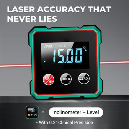 📢🔧 OFFERTA IMPERDIBILE SCONTO 49% 🔥 Livella Digitale Angolare Magnetica 4 Lati con Laser