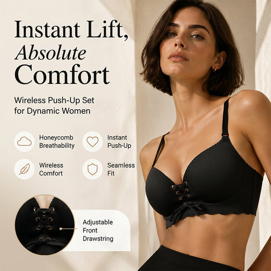Reggiseno push-up traspirante senza cuciture da donna