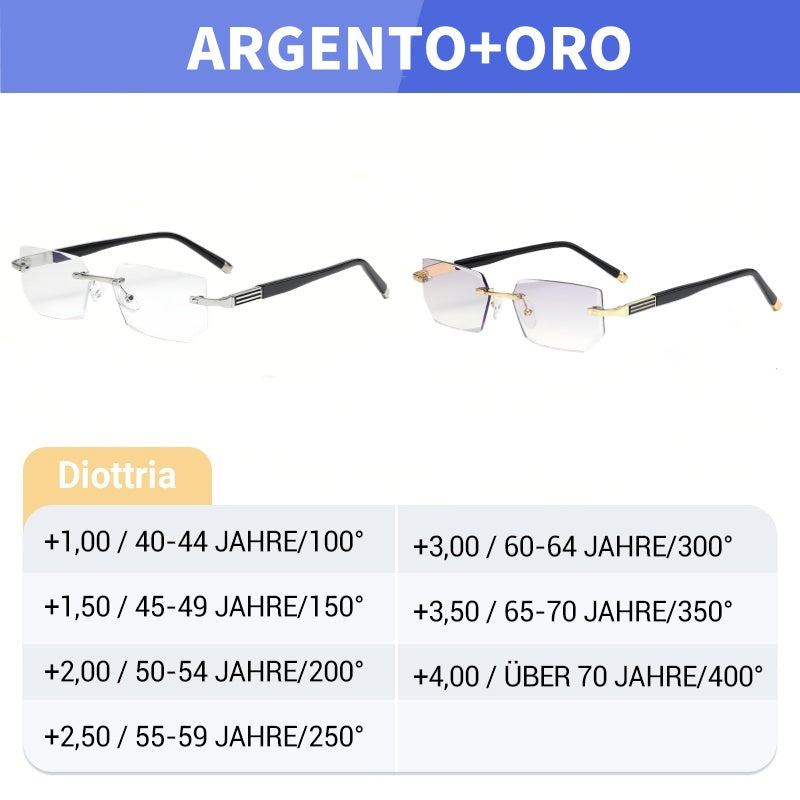 💖Acquista 1 e ricevi 1 gratis🔥Occhiali da lettura progressivi con elevata durezza e anti luce blu per l'uso da lontano e da vicino