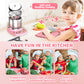 👧🏻 60% DI SCONTO! 🎉 Mini Cucina Giocattolo 22 Pezzi – Effetti Sonori/Luci, Sviluppo Cognitivo & Gioco Realistico 🍳📦