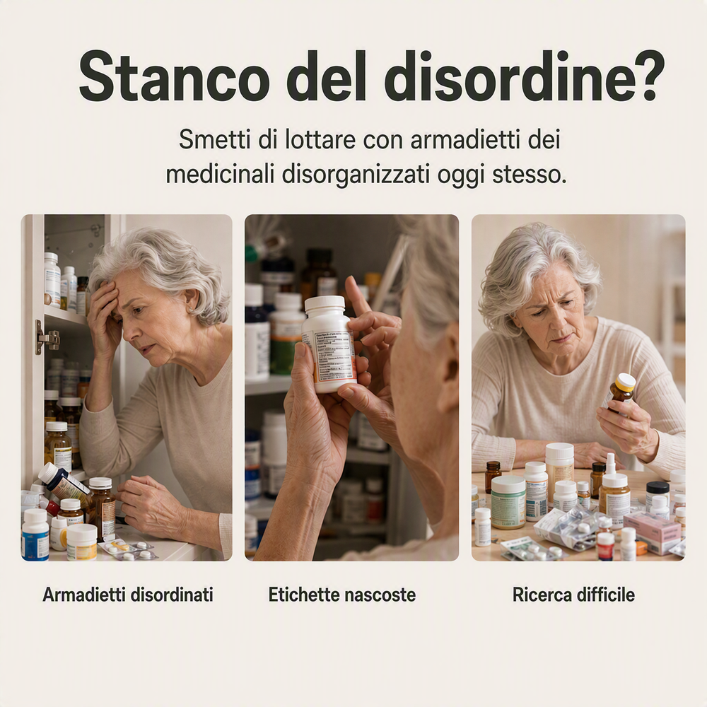 🔥Portamedicinali telescopico trasparente — Estensibile, perfetto per riordinare il tuo armadietto 💊🗄️