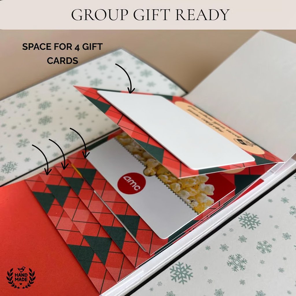 ⏰ Offerta a sorpresa: OGGI COMPRI 1 E NE RICEVI 1 GRATIS!!! 🎄 Oltre 50.000 venduti! 🎁✨ Portacard natalizio a forma di libro - Una sorpresa artigianale per Natale, design festivo e la magia di un regalo fatto col cuore 🎅
