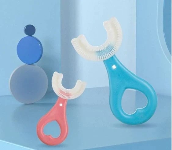 🦷Spazzolino da denti a forma di U per bambini tutto tondo🎁