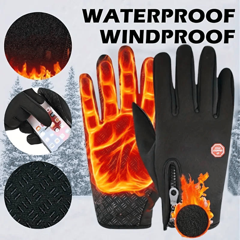 🧤✨ Guanti invernali touchscreen impermeabili antivento – Dì Addio alle mani gelate d'inverno! 🚫 Regolabili, antiscivolo, ideali per ciclismo e attività all'aperto ❄️