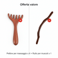 🛒 ACQUISTA 1 OTTIENI 1! ✨ PETTINE MASSAGGIATORE A 6 PUNTI - Stimola il Cuoio Capelluto e Migliora la Circolazione, Design Ergonomico in Legno Naturale per Relax Totale 💆‍♀️🌿