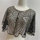 Stola di pizzo vintage con perline