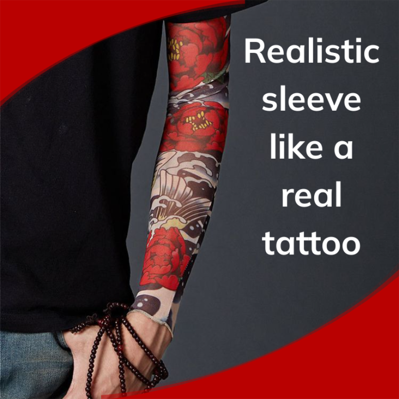🛡️❄️ Manica in seta ghiaccio anti-UV per tatuaggi ☀️💪