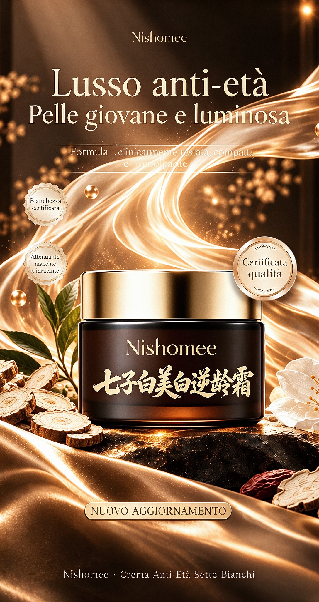 🥳2026 BESTSELLER✨OLTRE 50.000 PEZZI VENDUTI!🌿Crema illuminante multifunzionale con estratti botanici💧Idrata a lungo, uniforma l’incarnato spento, minimizza pori e imperfezioni. Texture leggera e traspirante, finish radioso🌟adatta a tutti i tipi di pelle🧴