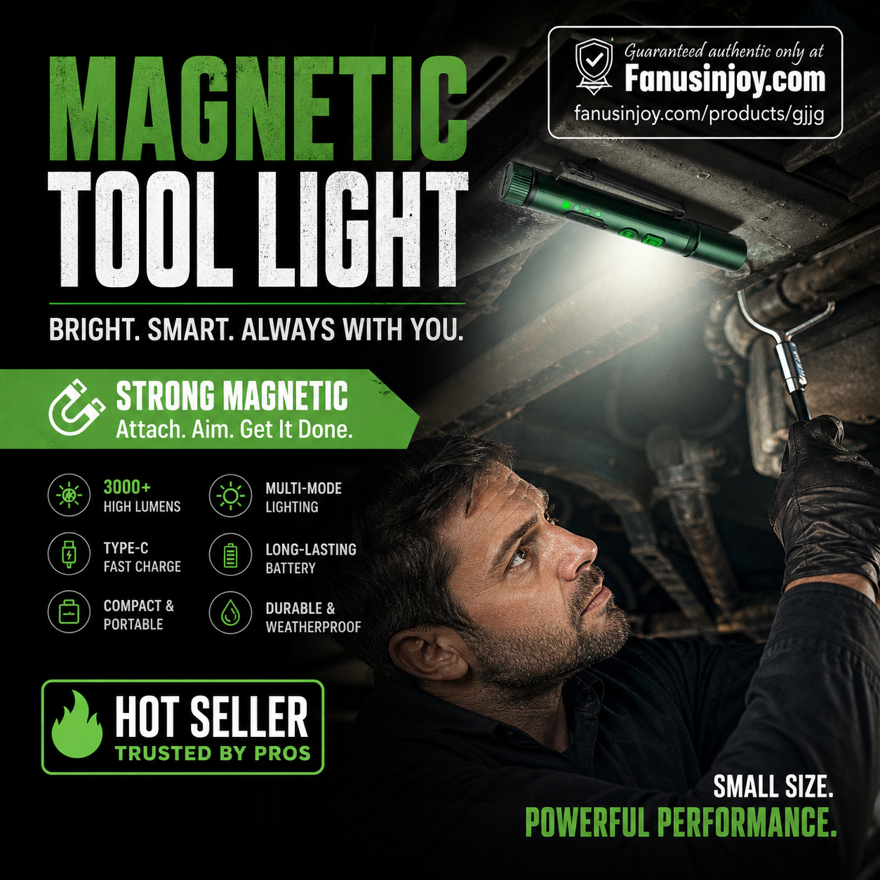 🏭Diretto dalla Fabbrica -50%！🔥50.000 Pezzi Venduti！🔆🔦Più Luminoso, Veloce e Portatile！✨️Torcia Penna Multifunzione con Magnete Forte