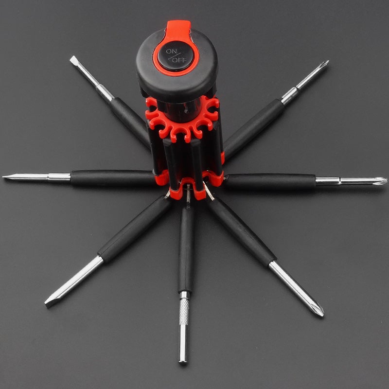 Cacciavite 8 in 1 con torcia a LED