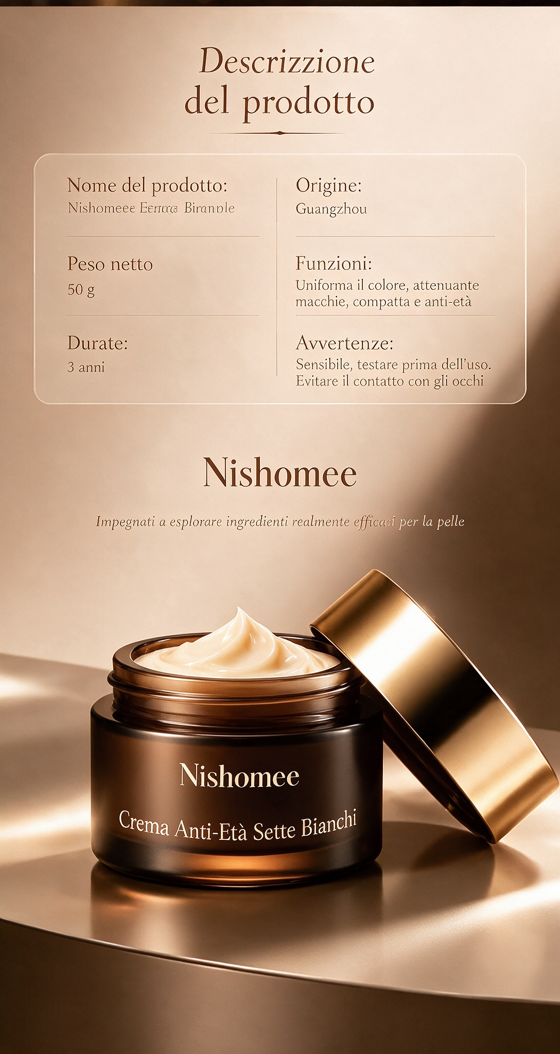 🥳2026 BESTSELLER✨OLTRE 50.000 PEZZI VENDUTI!🌿Crema illuminante multifunzionale con estratti botanici💧Idrata a lungo, uniforma l’incarnato spento, minimizza pori e imperfezioni. Texture leggera e traspirante, finish radioso🌟adatta a tutti i tipi di pelle🧴